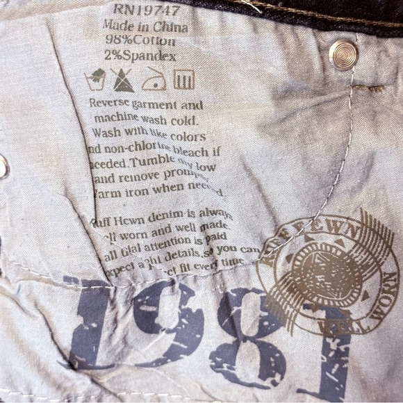 Ruff Hewn Women's Straight Leg Jeans - Deep Indigo - Picture 5 of 7